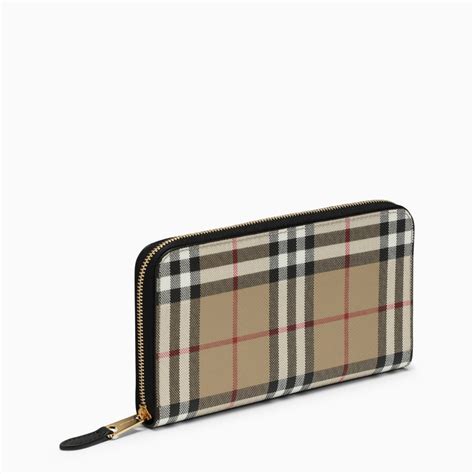 Burberry zip around wallet